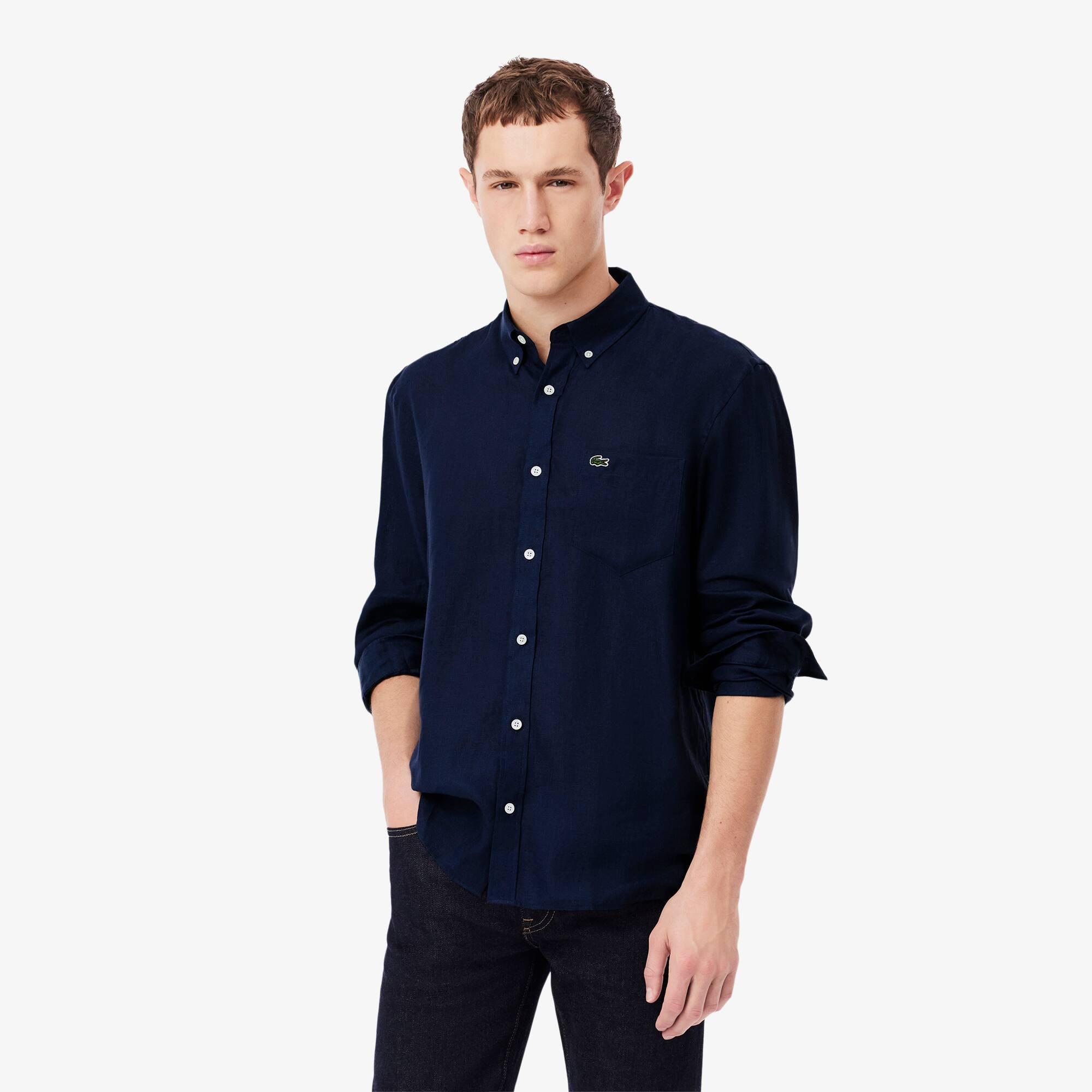 Regular Fit Linen Shirt Product Image