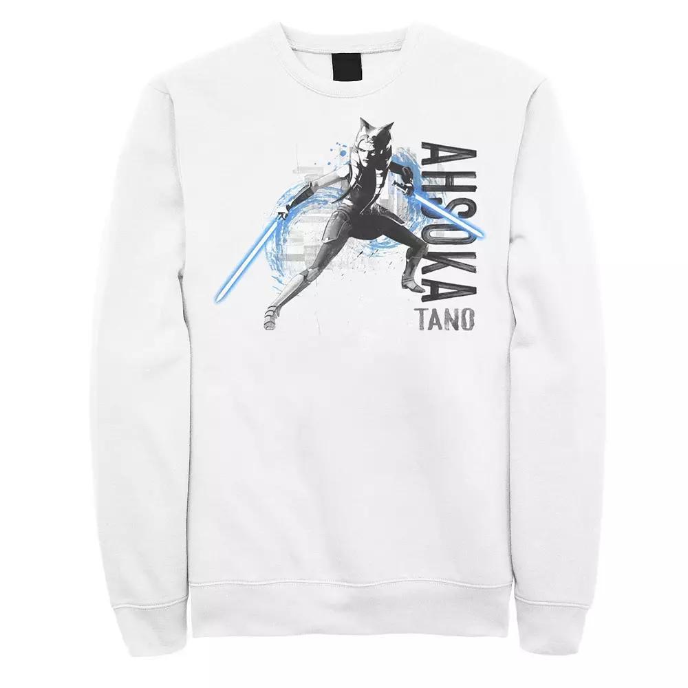 Men's Star Wars The Clone Wars Ahsoka Painted Sweatshirt,  Product Image