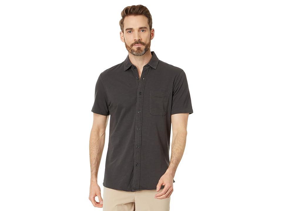 Faherty Ss Sunwashed Knit Shirt (Single Pocket) (Washed ) Men's Short Sleeve Knit Product Image