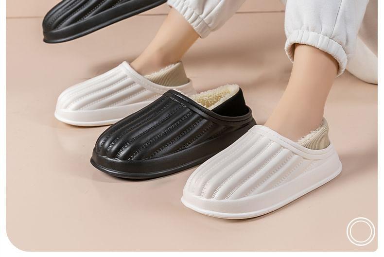 Fleece-Lined Home Slippers Product Image