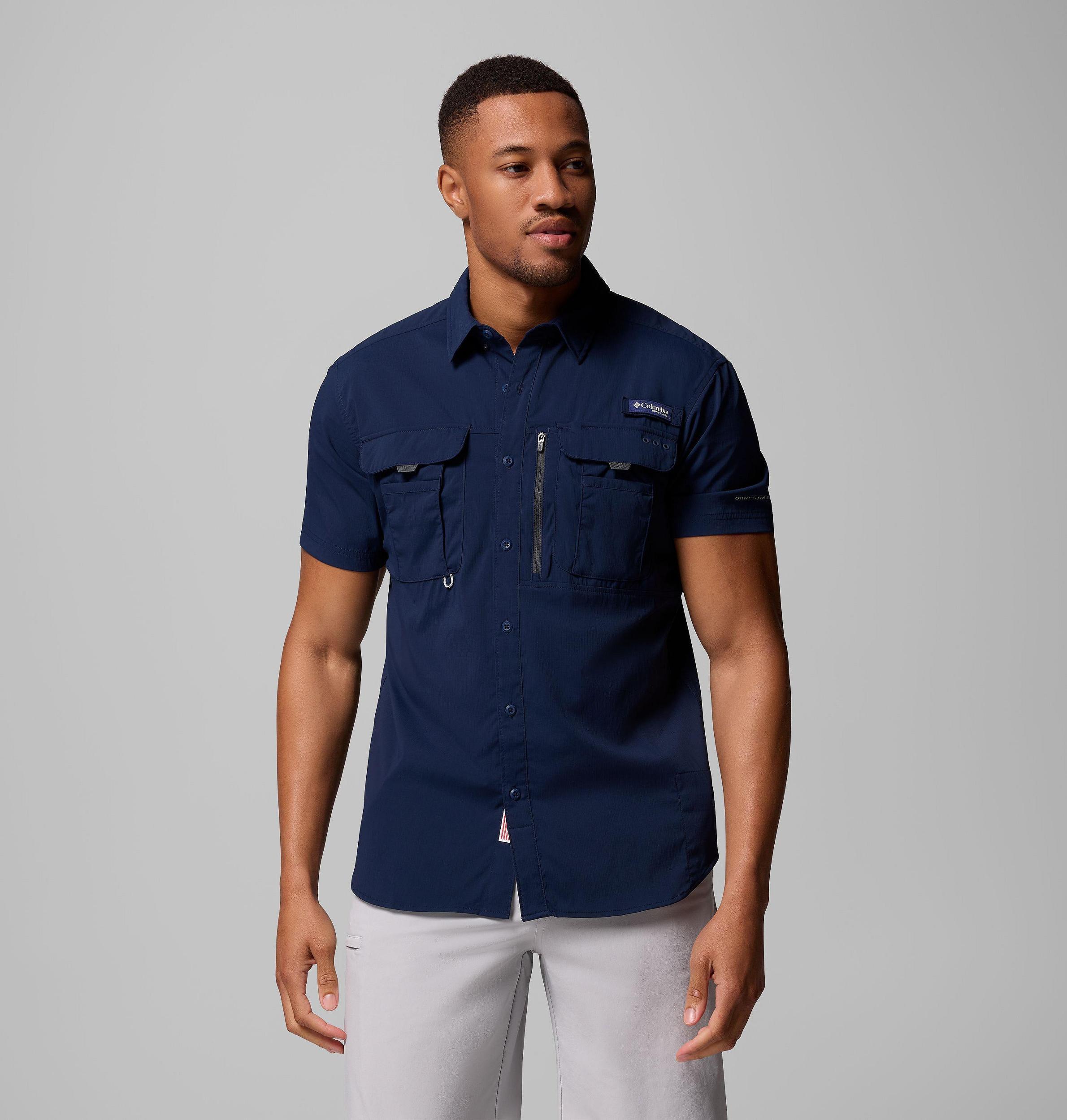 Columbia Mens PFG Bahama Elite Short Sleeve Shirt- Product Image