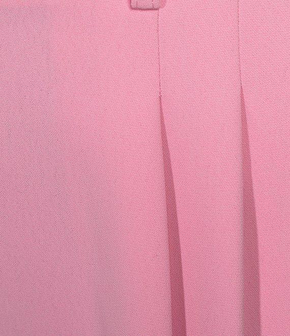 Gianni Bini Hartley Crepe Pleated Straight Wide Leg Coordinating Pants Product Image