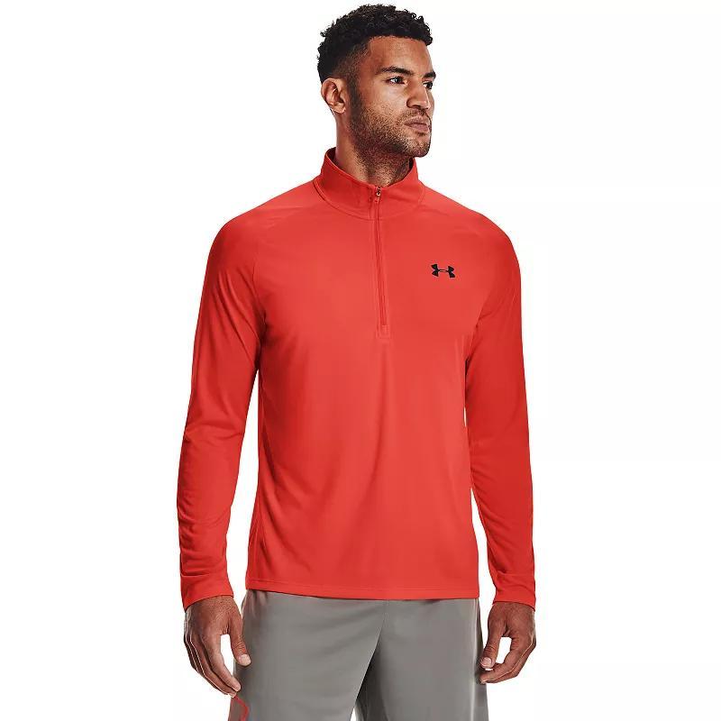 Mens UA Tech  Zip Long Sleeve Product Image