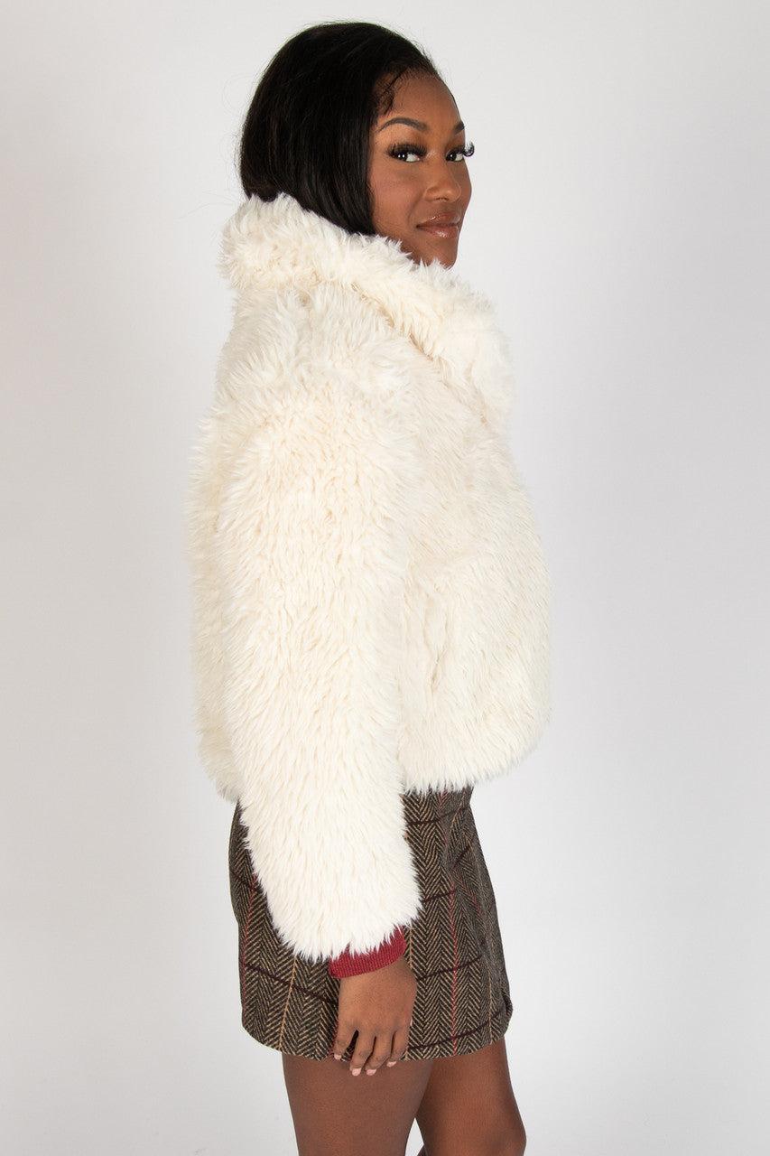 Shag Faux Fur Jacket Product Image