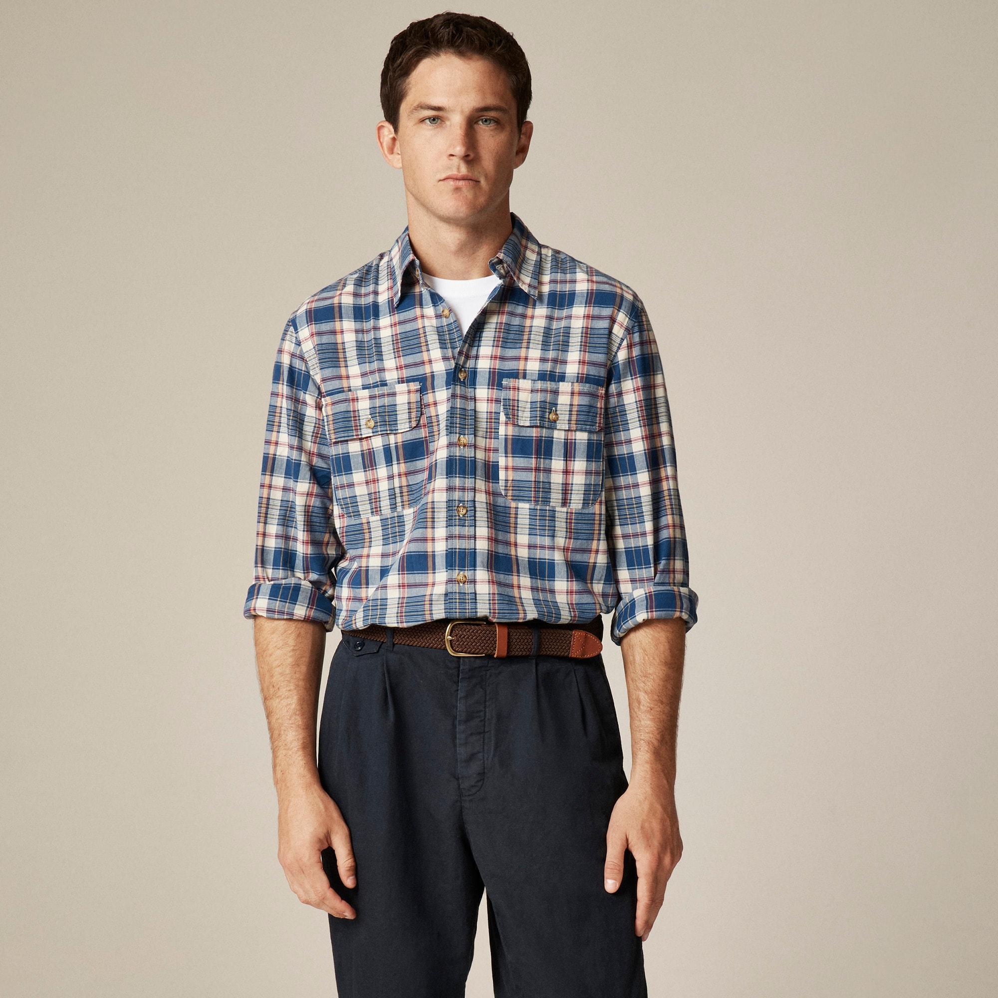 Two-pocket workshirt in Indian madras Product Image