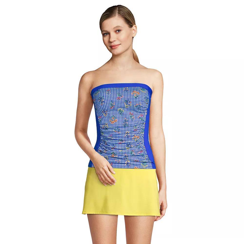 Women's Lands' End UPF 50 Bandeau Tankini Swimsuit Top,  Product Image
