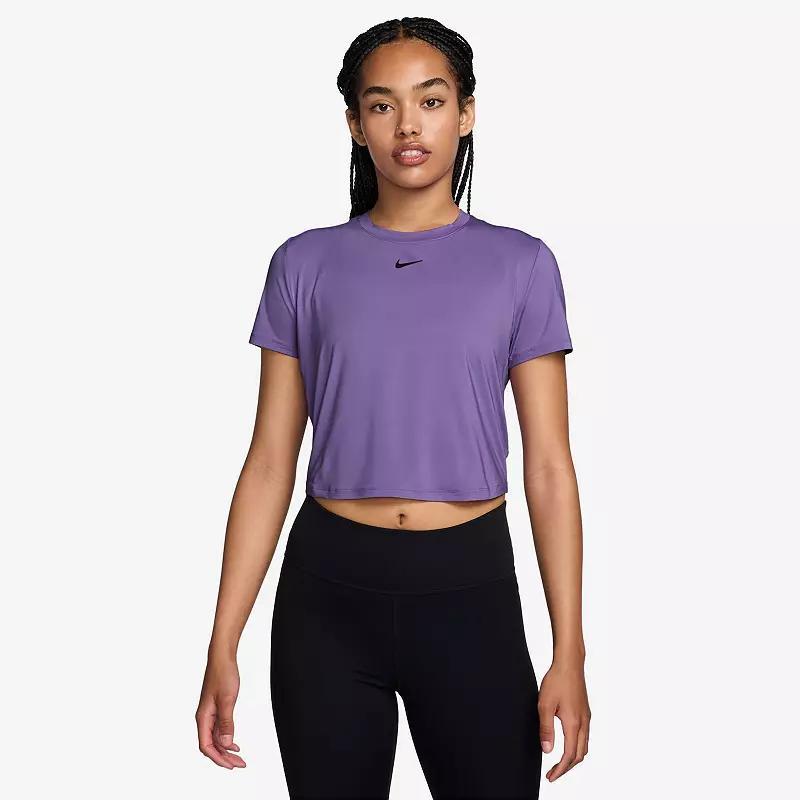 Nike One Classic Women's Dri-FIT Short-Sleeve Cropped Top Product Image