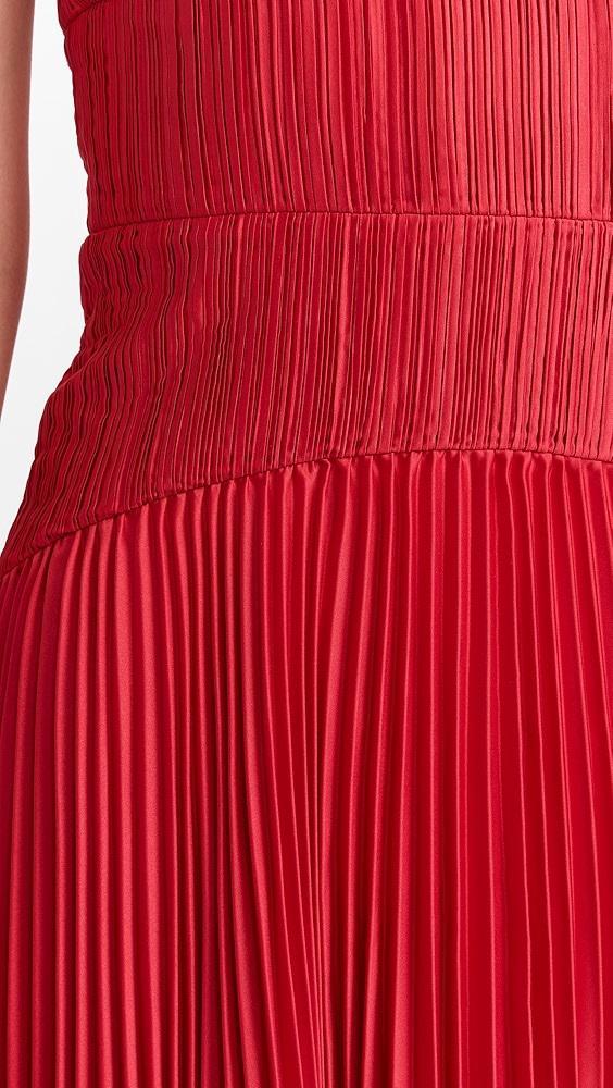 AMUR Cherry Drop Waist Midi Dress | Shopbop Product Image