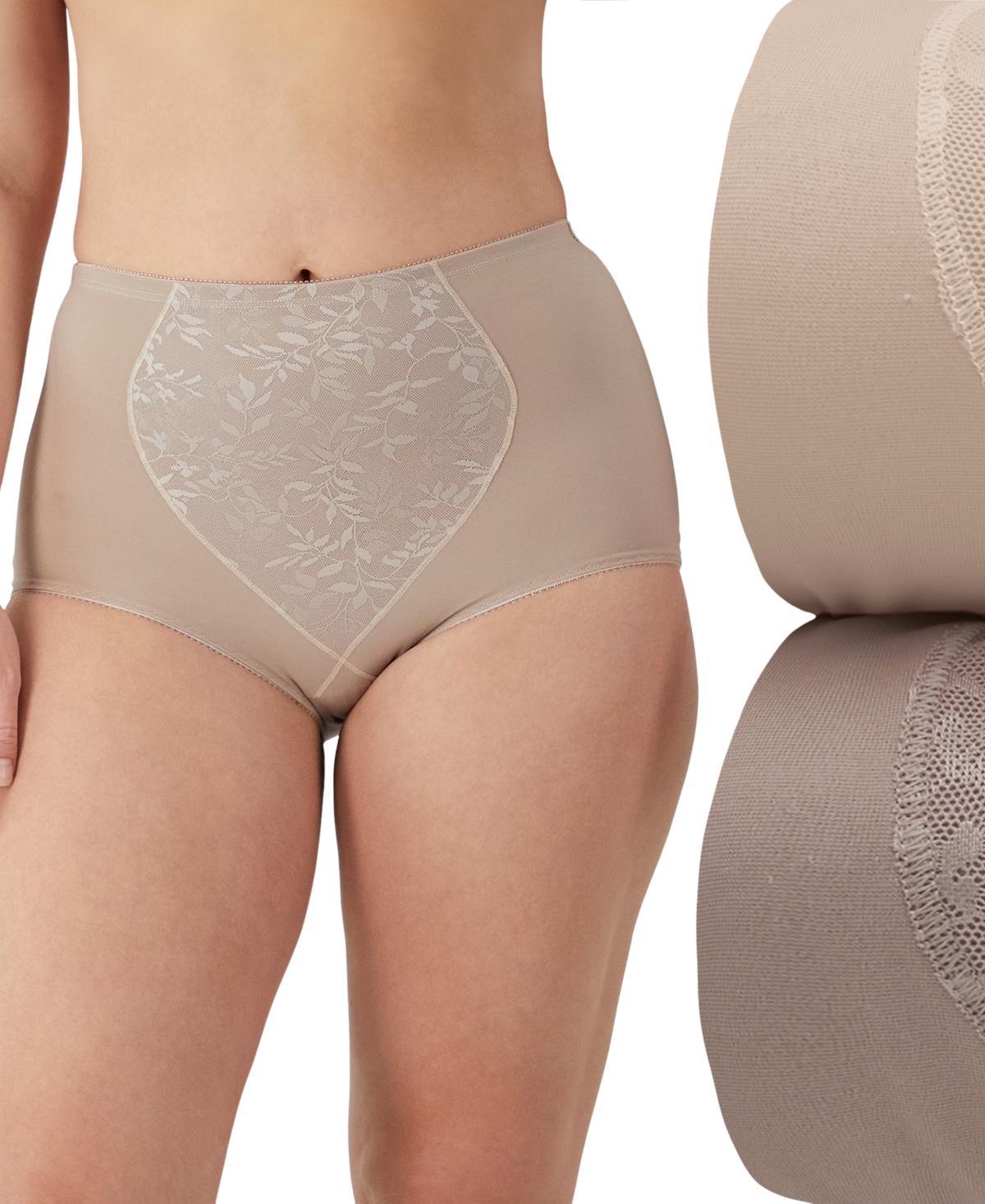 Bali 2-Pack Firm Control Tummy Panel Shaping Brief Panty X710, Womens Product Image