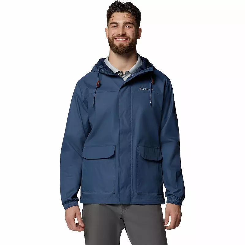 Men's Columbia The Drizz Omni-SHIELD™ Rain Jacket, Size: Medium, Dark Mountain Product Image