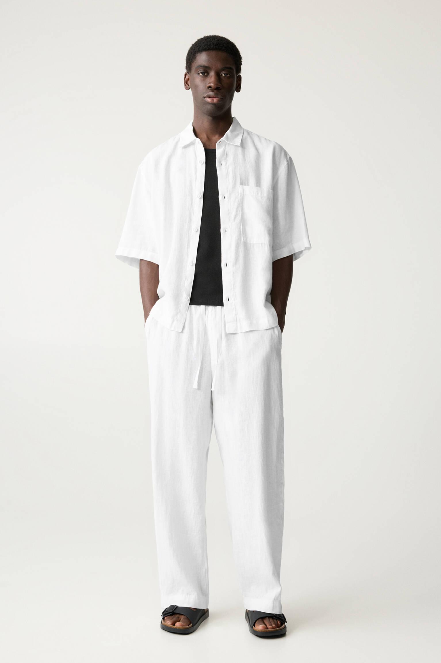 100% linen sweatpants Product Image