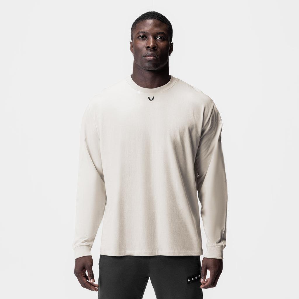 0851. Tech Essential™ Relaxed Long Sleeve - Stone/Black "OTWR" Product Image