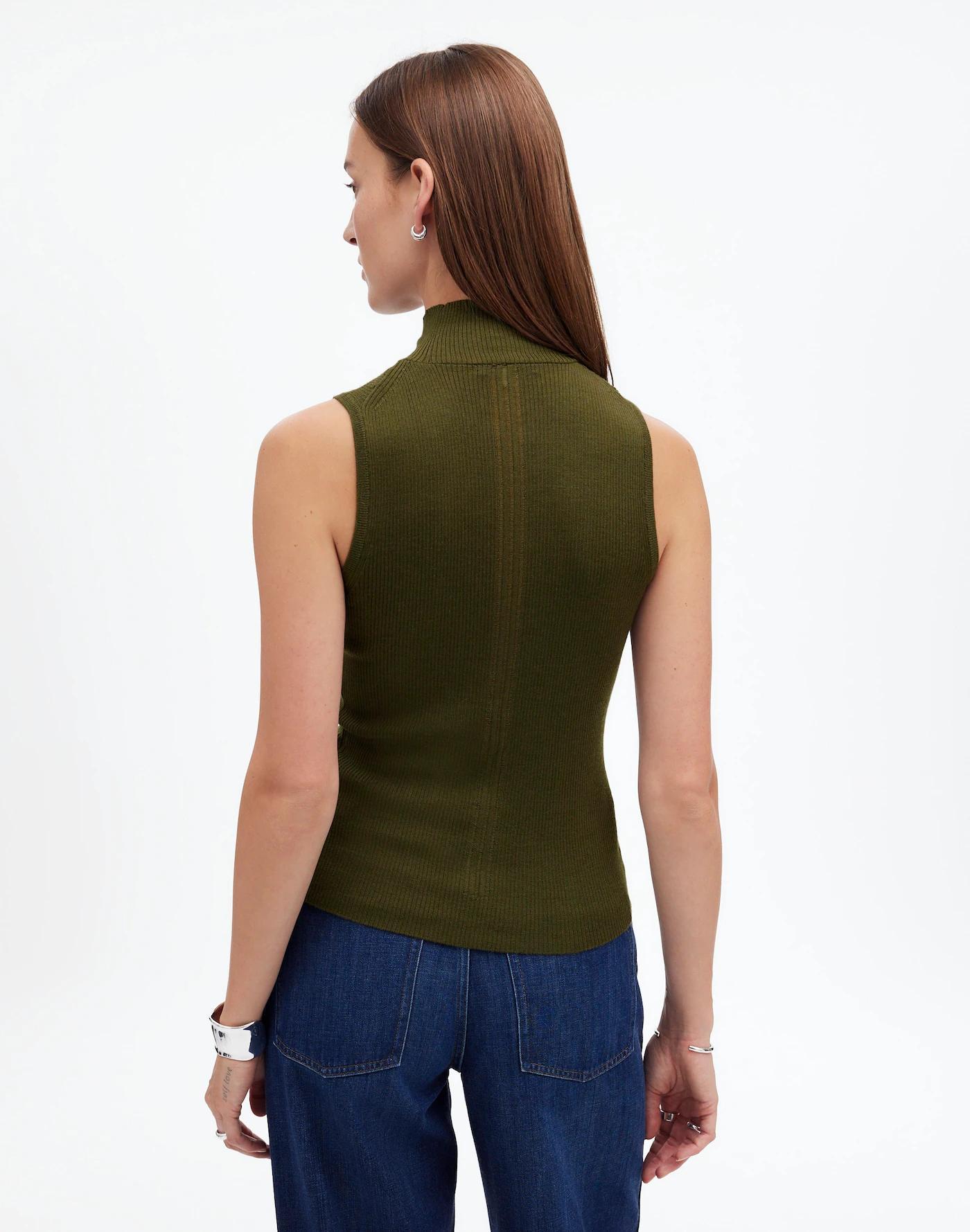 Merino Wool-Silk Sweater Tank Product Image