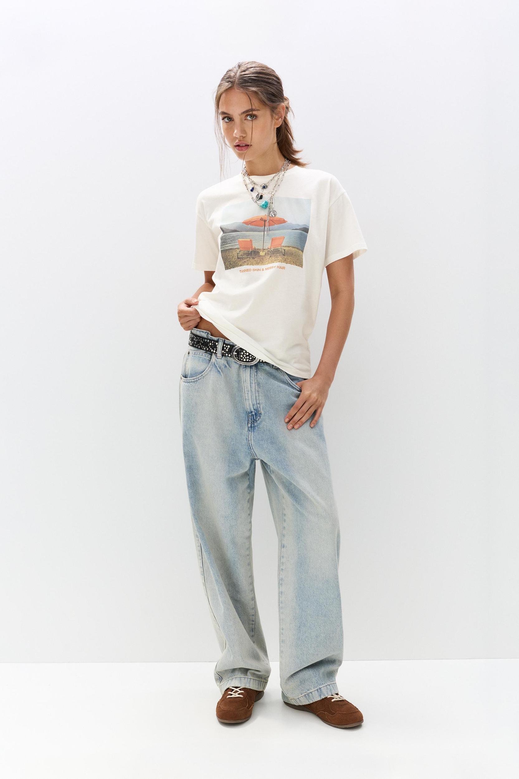 Beach photographic T-shirt Product Image