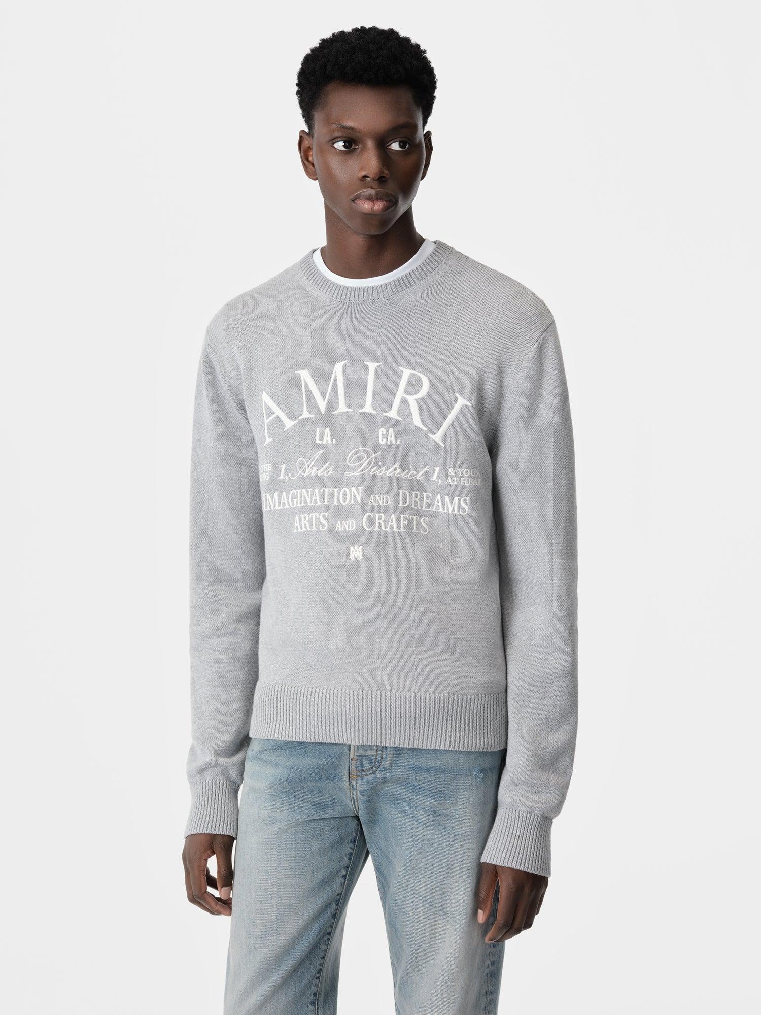 AMIRI ARTS DISTRICT CREW - Grey Male Product Image