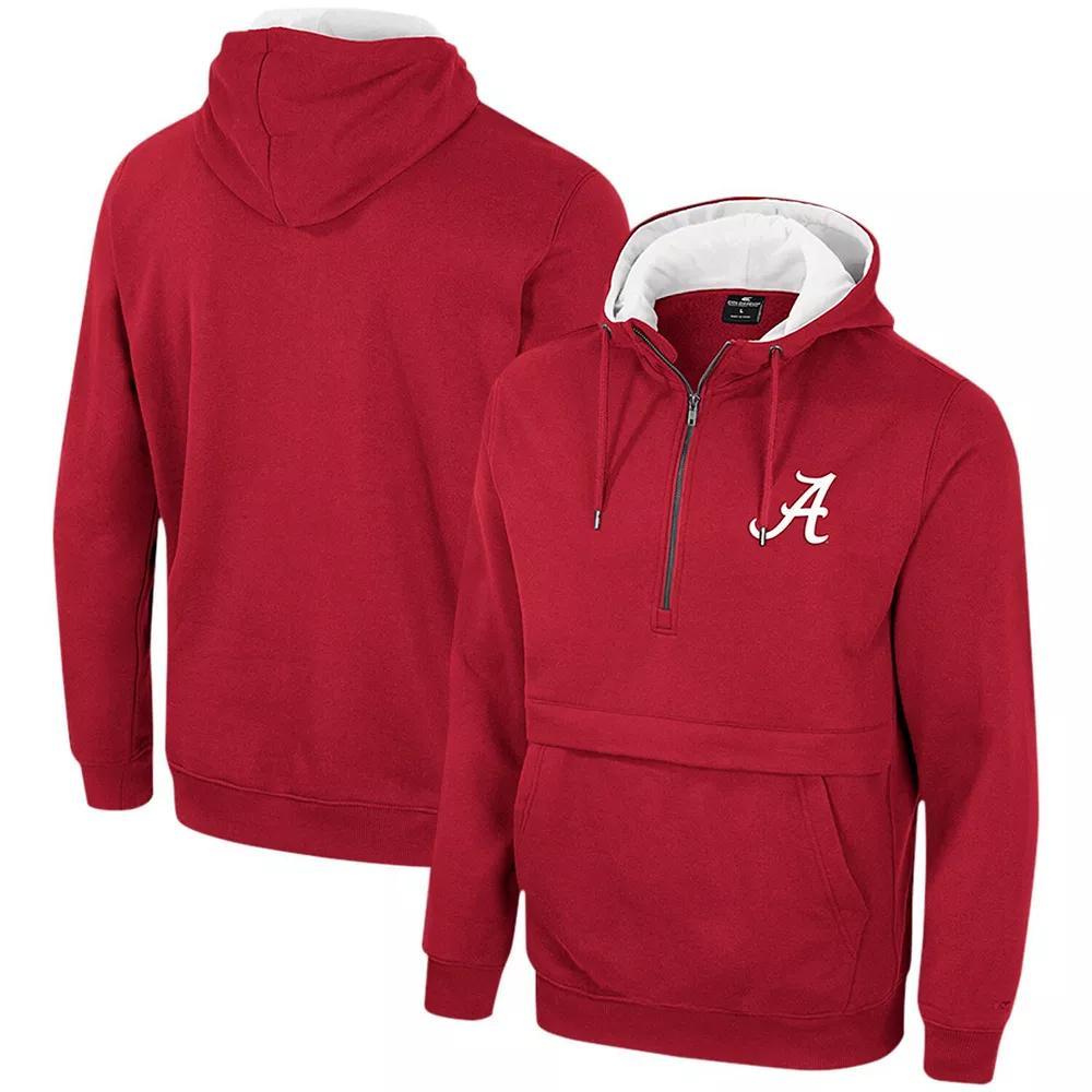 Men's Colosseum Cardinal Arkansas Razorbacks Half-Zip Hoodie,  Product Image
