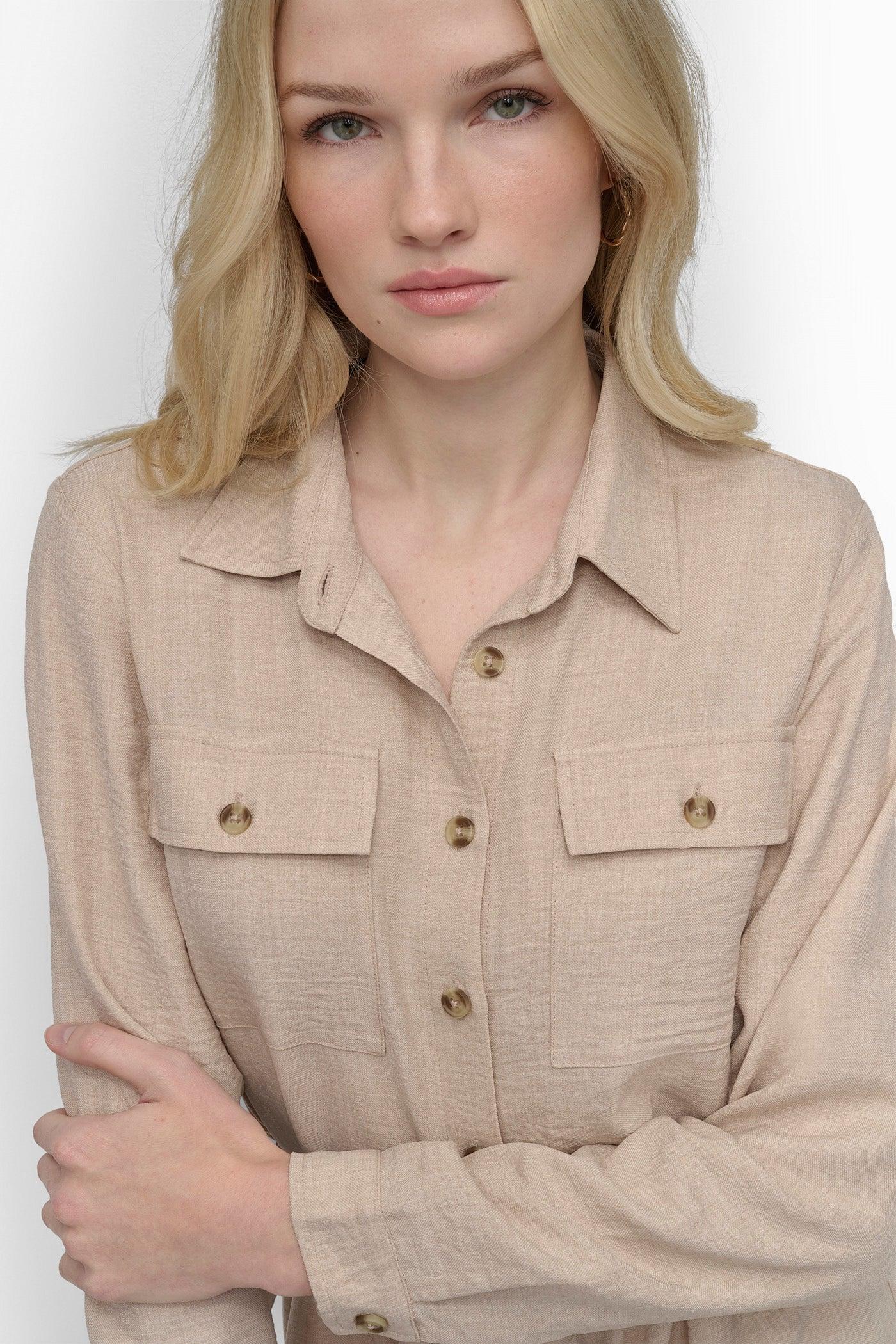 COLLARED BUTTON DRESS Product Image