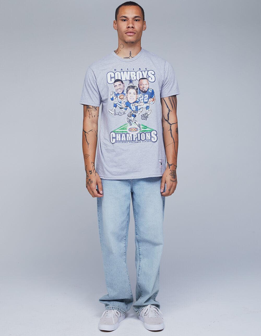 MITCHELL & NESS Dallas Cowboys Champions Mens Tee - HEATHER GRAY Product Image