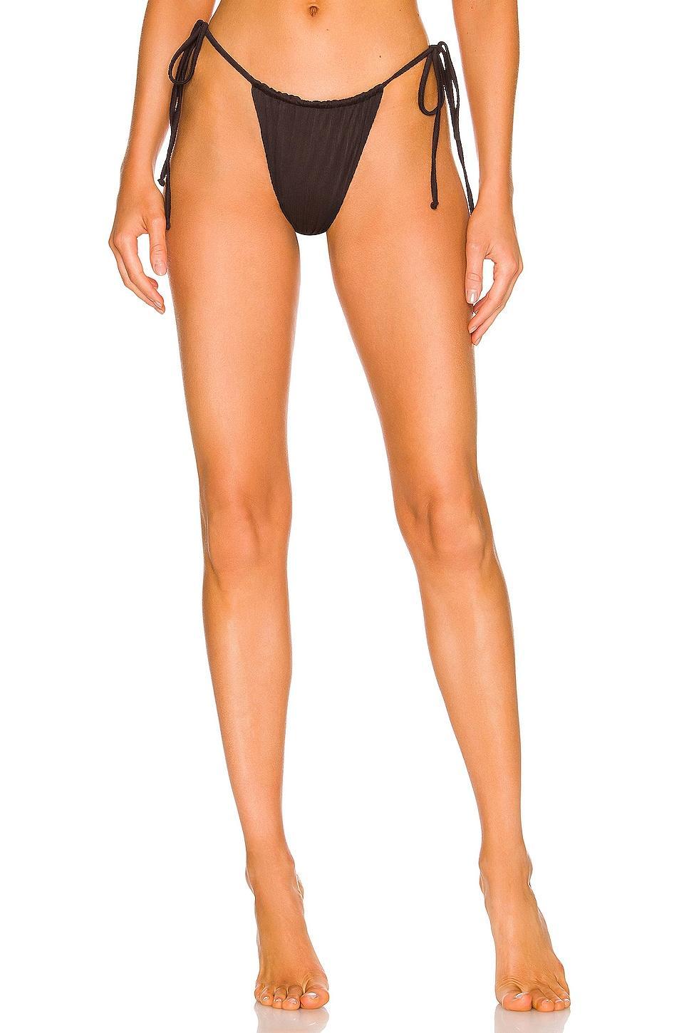 Tia Plisse Bikini Bottom Frankies Bikinis Product Image