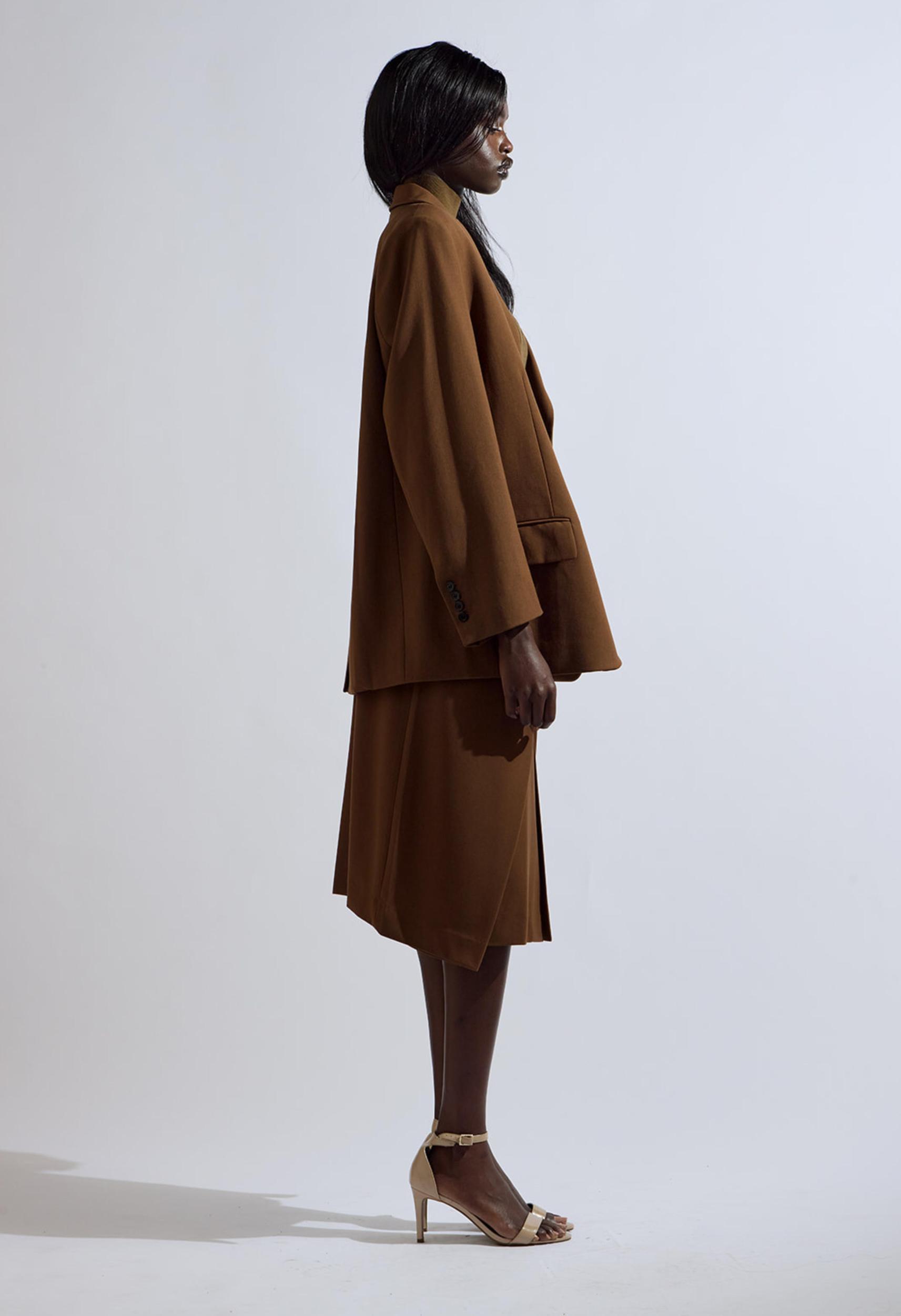 Brown Oversized Blazer Product Image