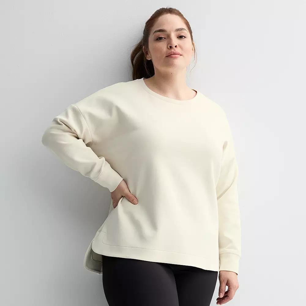Plus Size Tek Gear Ultracomfort Crew Neck Top, Womens Product Image
