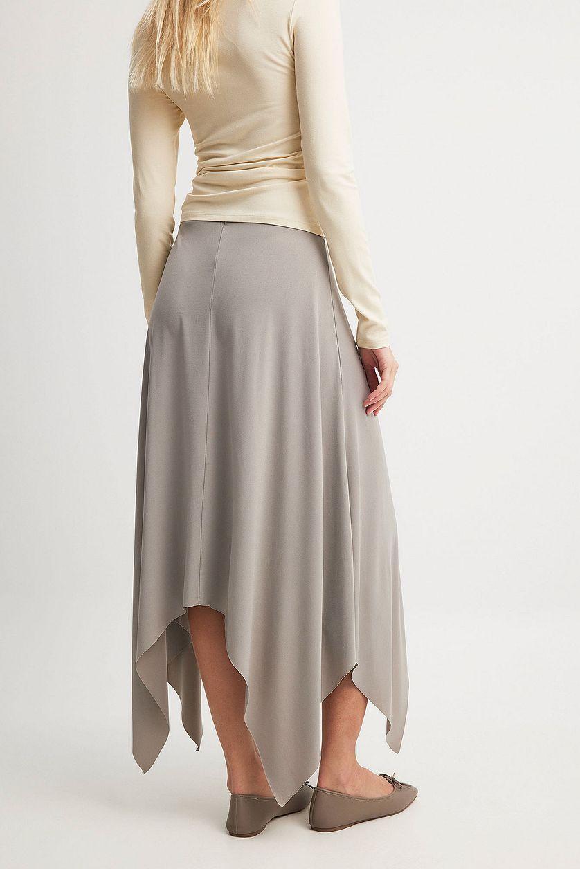 Flowy Midi Jersey Skirt Product Image