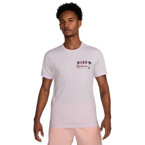 Nike Mens Nike Sweet Short Sleeve Crew T-Shirt - Mens Barely Grape/Dark Raisin/Multi Product Image