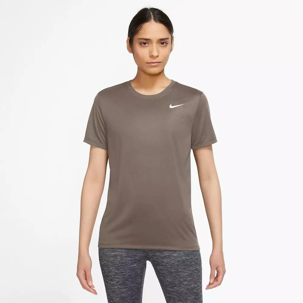 Women's Nike Dri-FIT Tee, Size: XS, Mink Brown Product Image