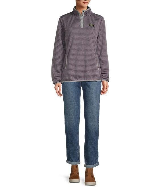 L.L.Bean Woven Thermal Efficient Airlight Knit Pullover Product Image