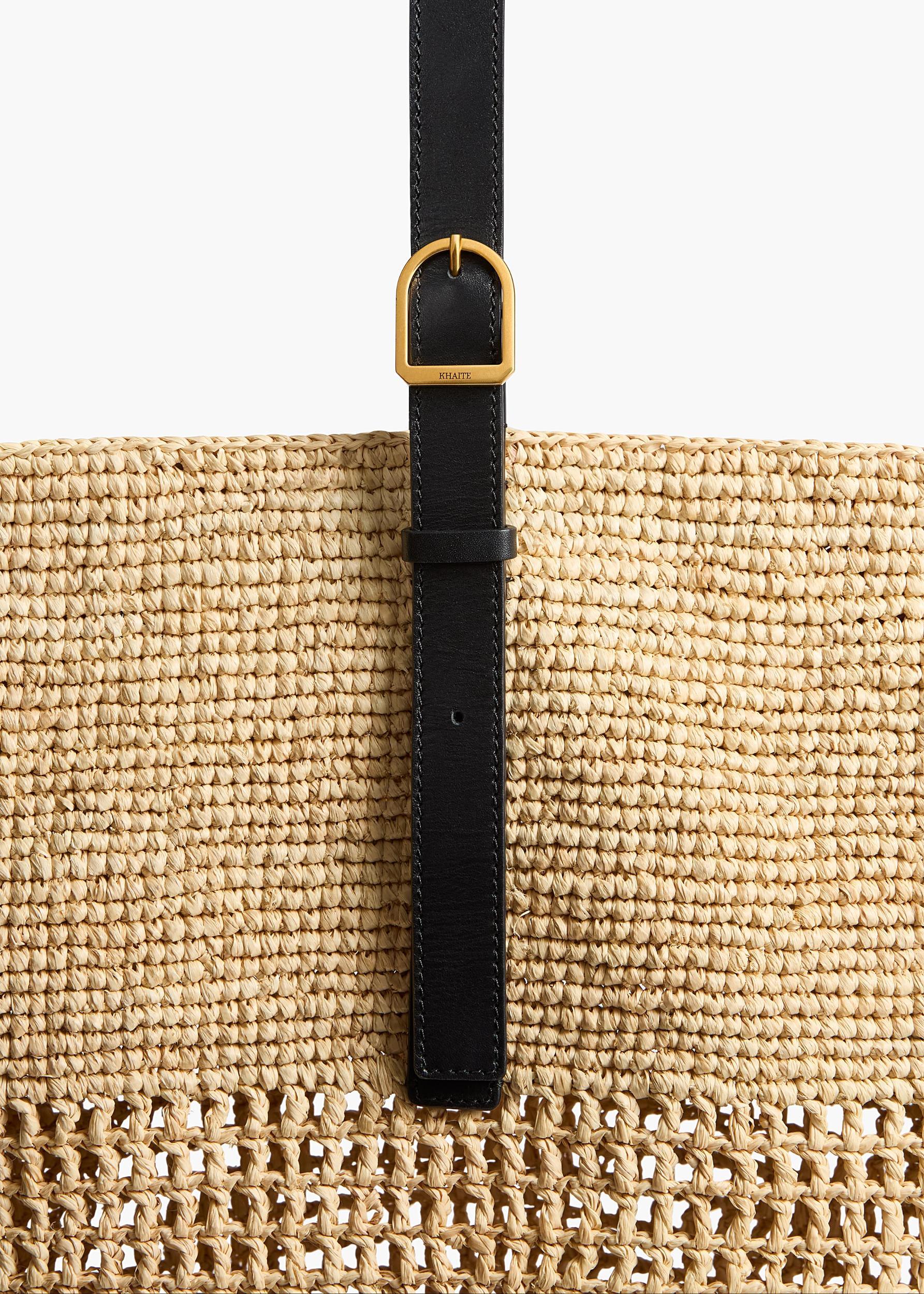 Billie Bucket Bag in Natural Raffia Product Image