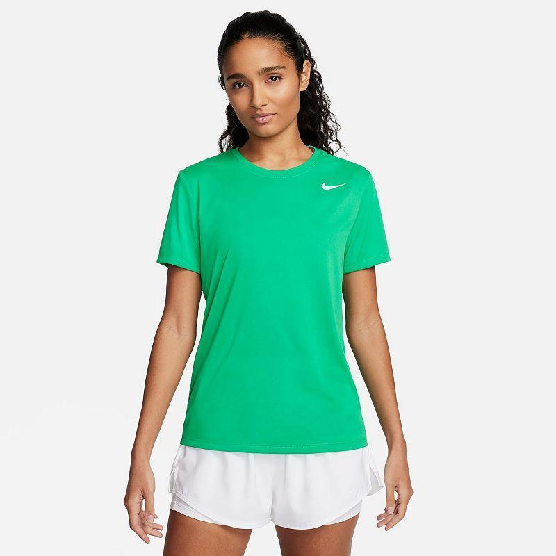 Womens Nike Dri-FIT Tee Blue Turq Product Image