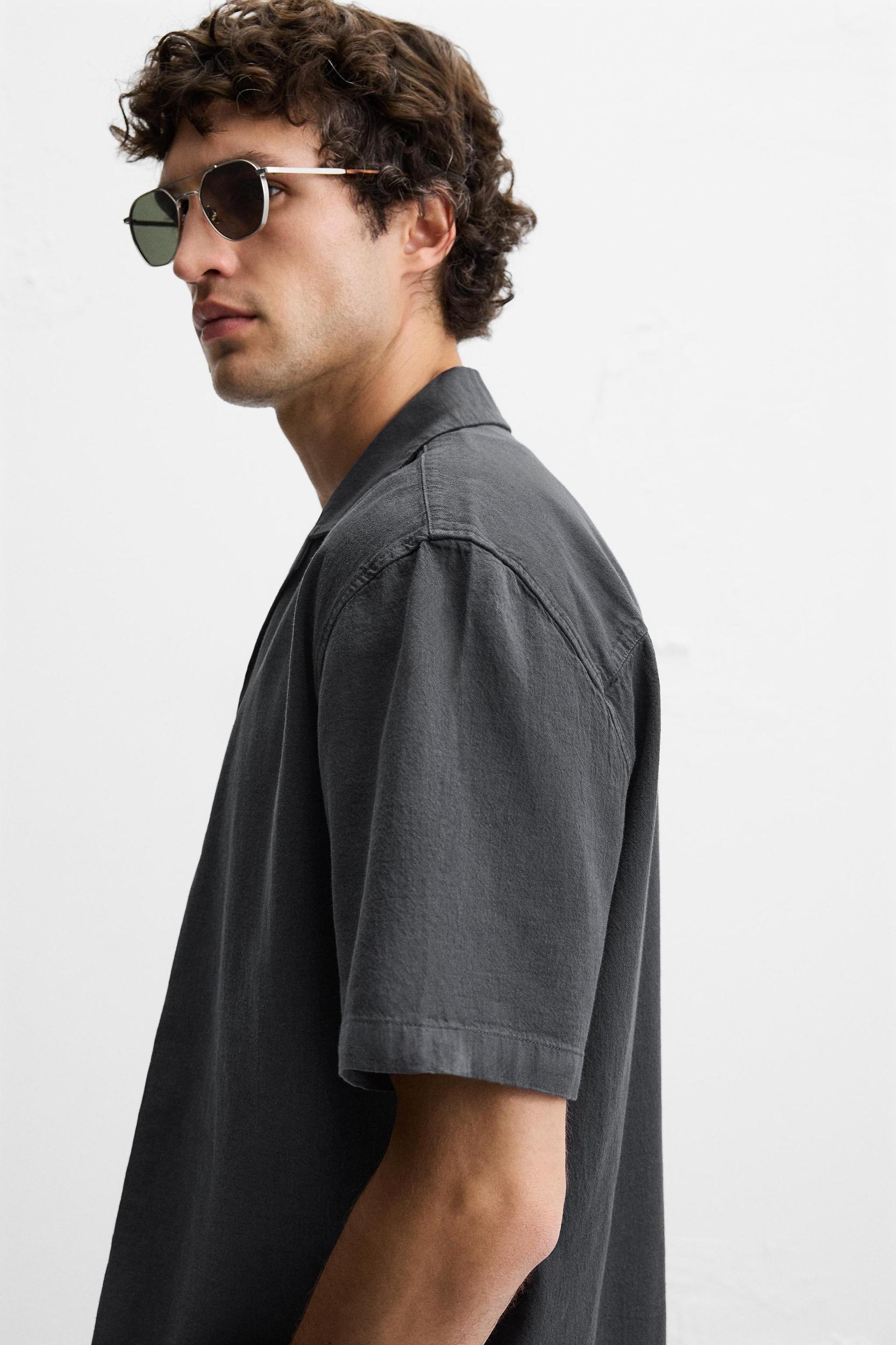 COTTON - LINEN BLEND SHIRT Product Image