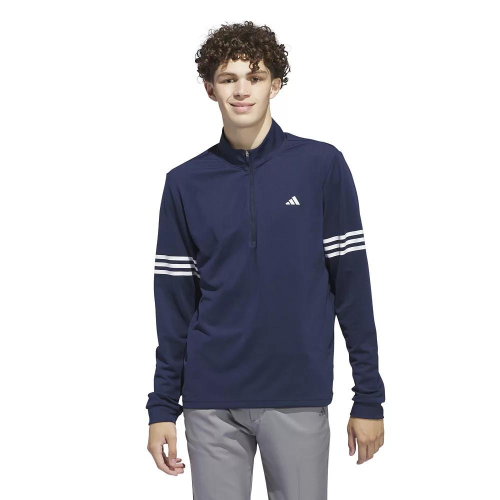 Men's adidas Adi 3-Stripes Half-Zip Top, Size: Small, Blue Product Image