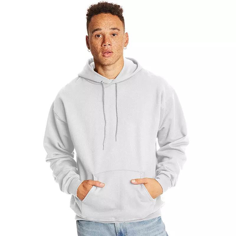 Men's Hanes Ultimate® Fleece Pullover Hoodie, Size: XL, White Product Image