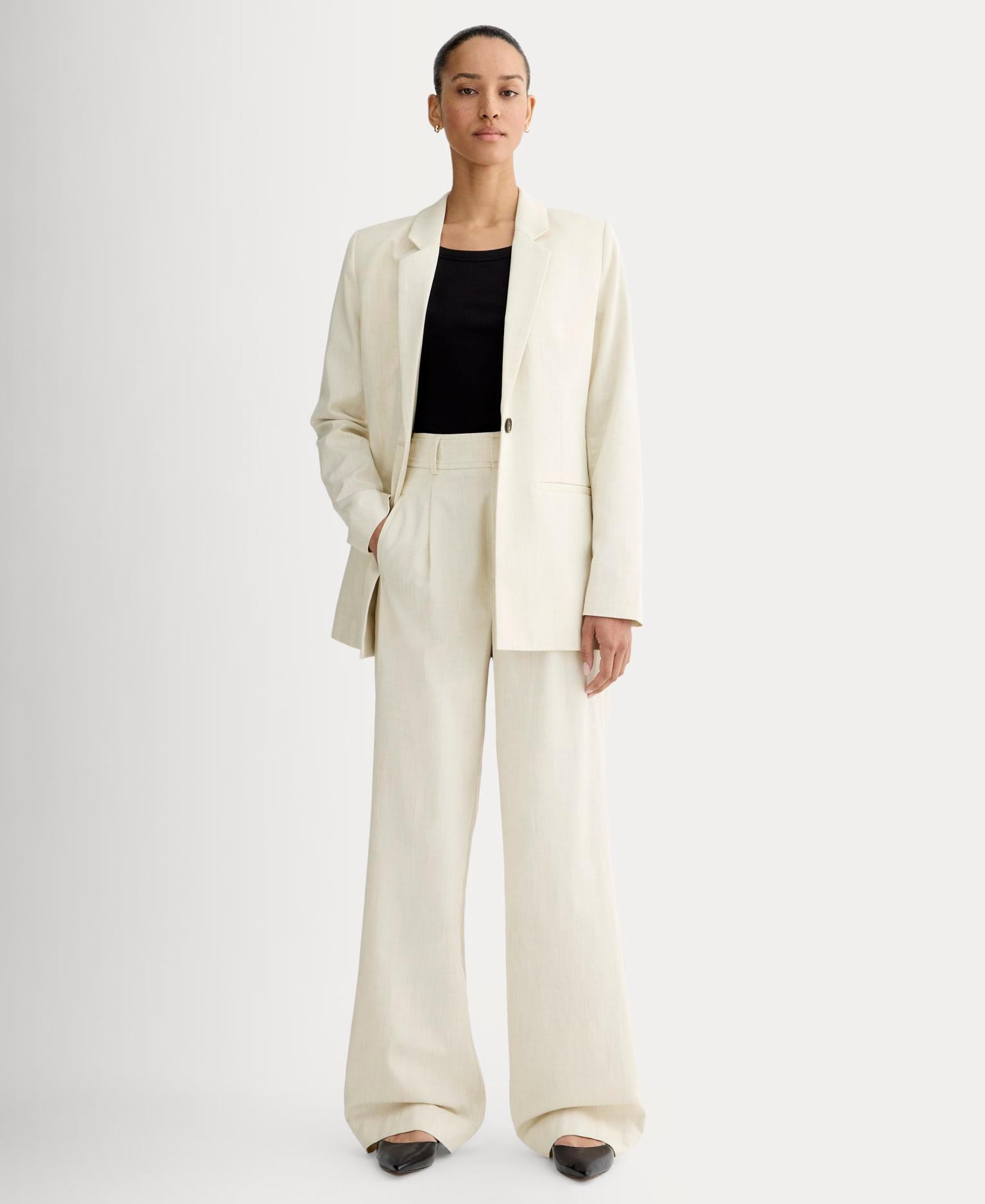 Womens Draper Pleated Pant in Buttersmooth by Everlane Product Image