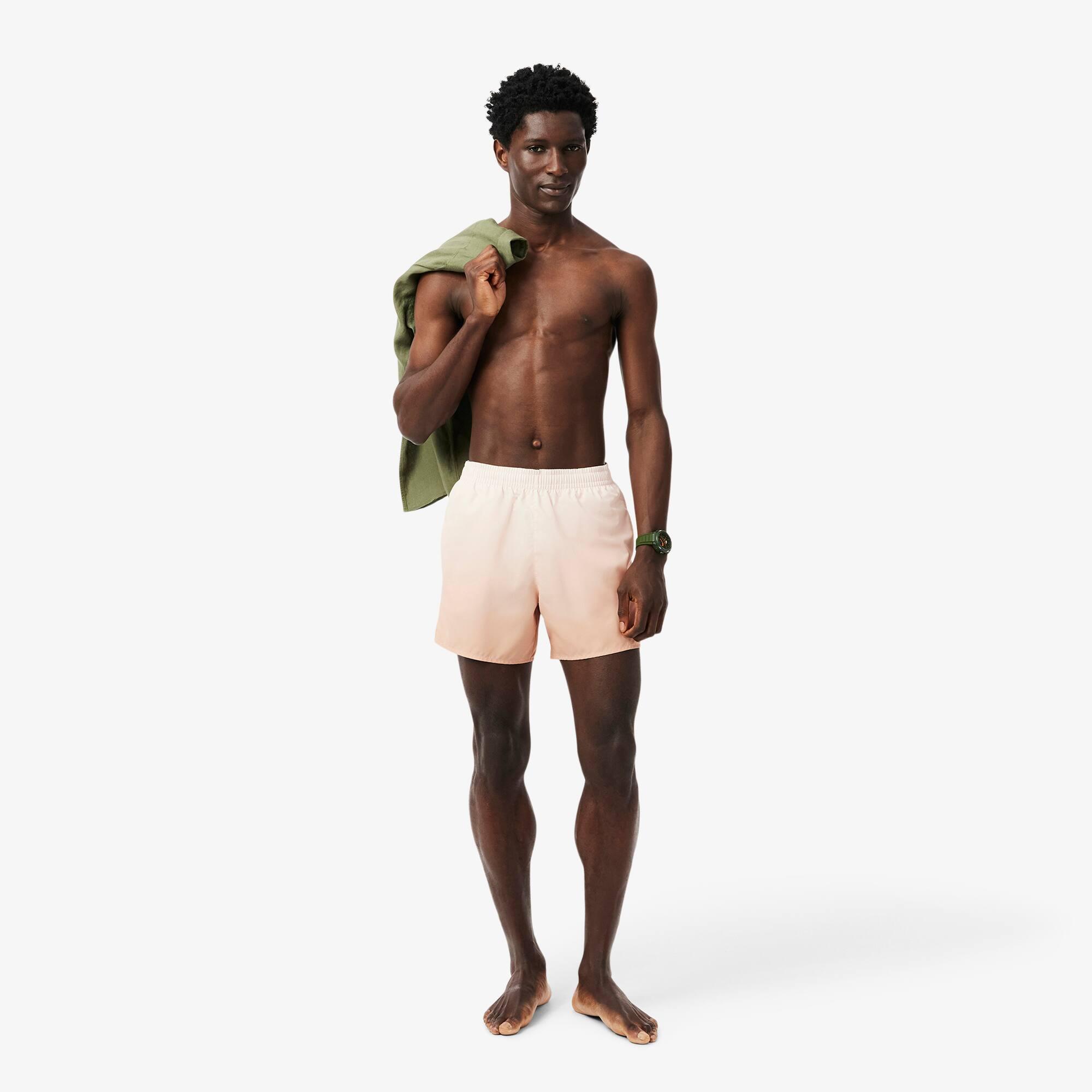 Short Ombré Print Swim Trunks Product Image