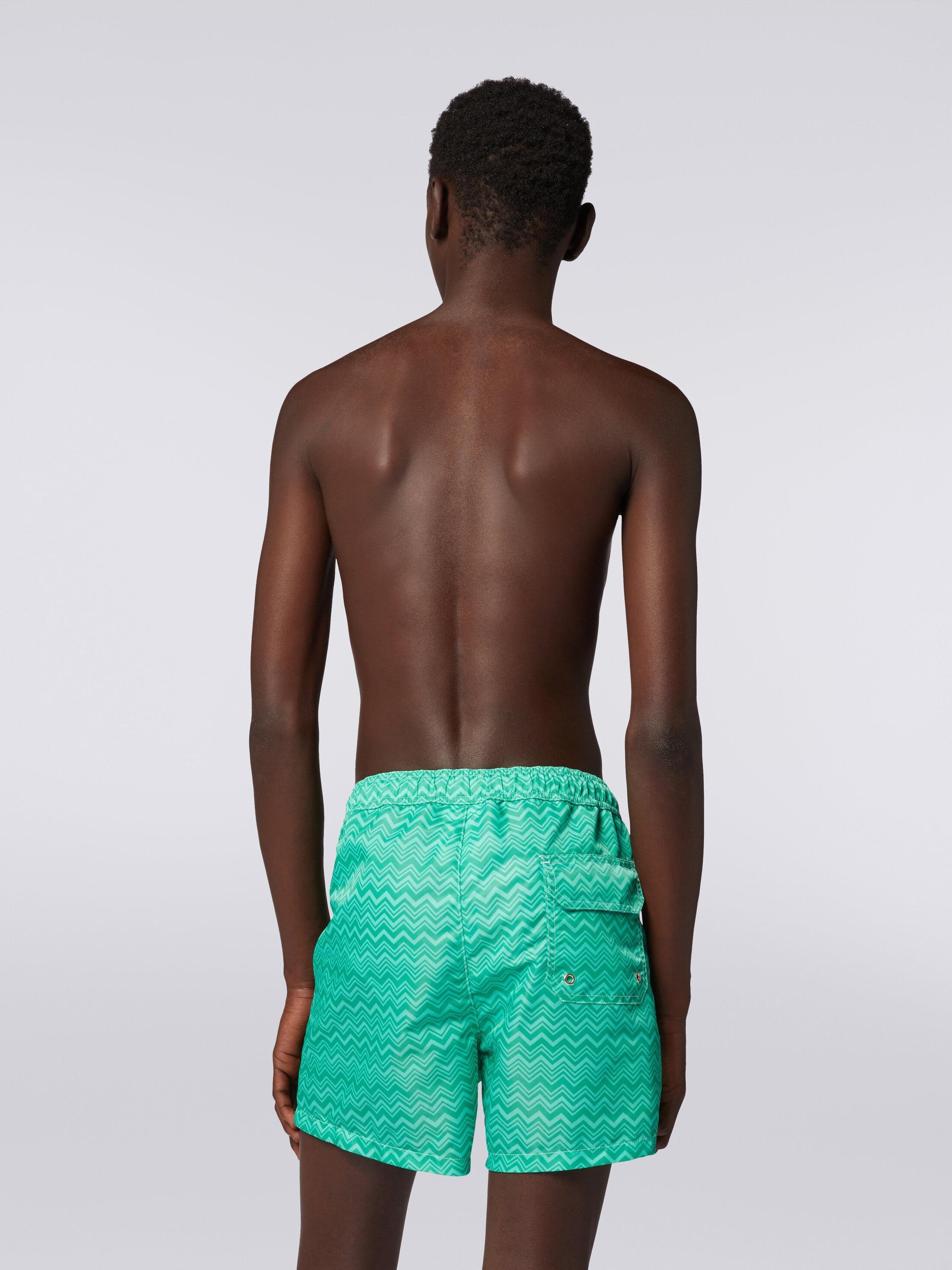 Tonal zigzag print swimming trunks Product Image