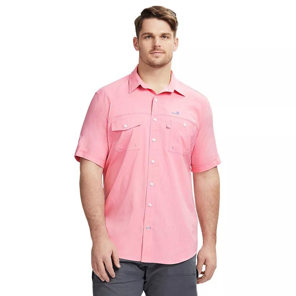 Big & Tall IZOD Sunshield Performance Button-Down Shirt, Men's,  Product Image