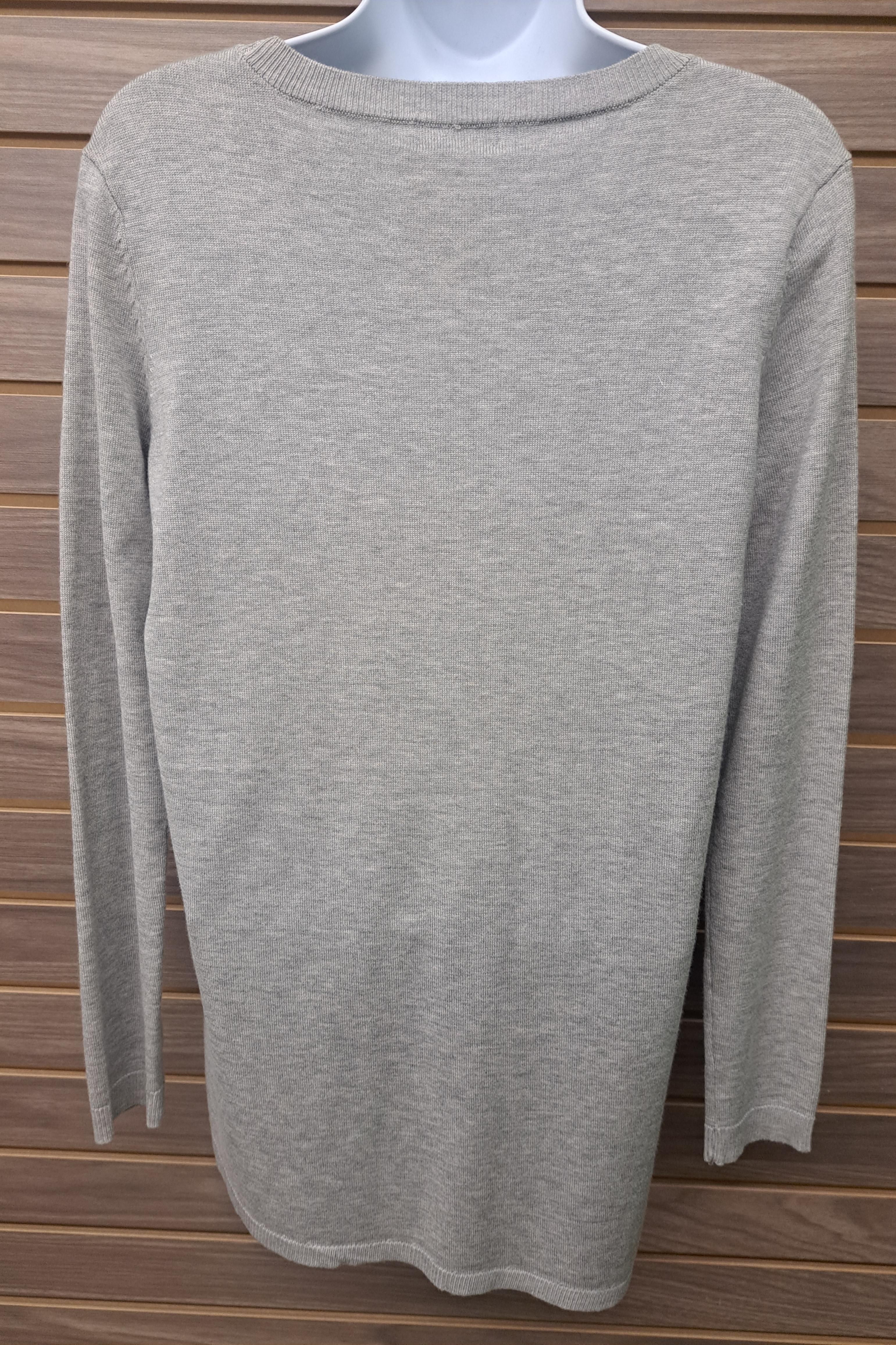 Embroidered gray sweater Product Image