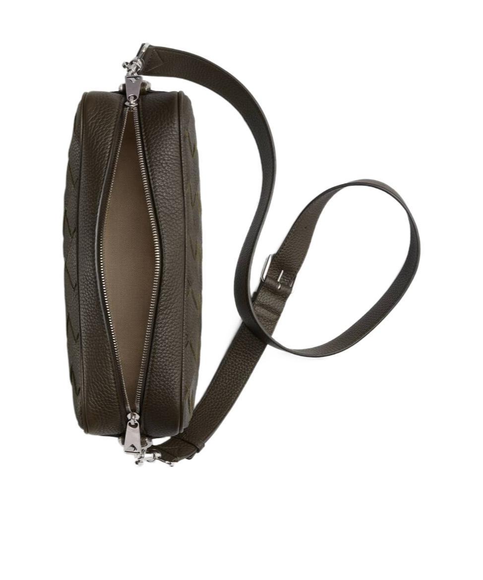 BOTTEGA VENETA Medium Woven Crossbody Bag In Black Product Image