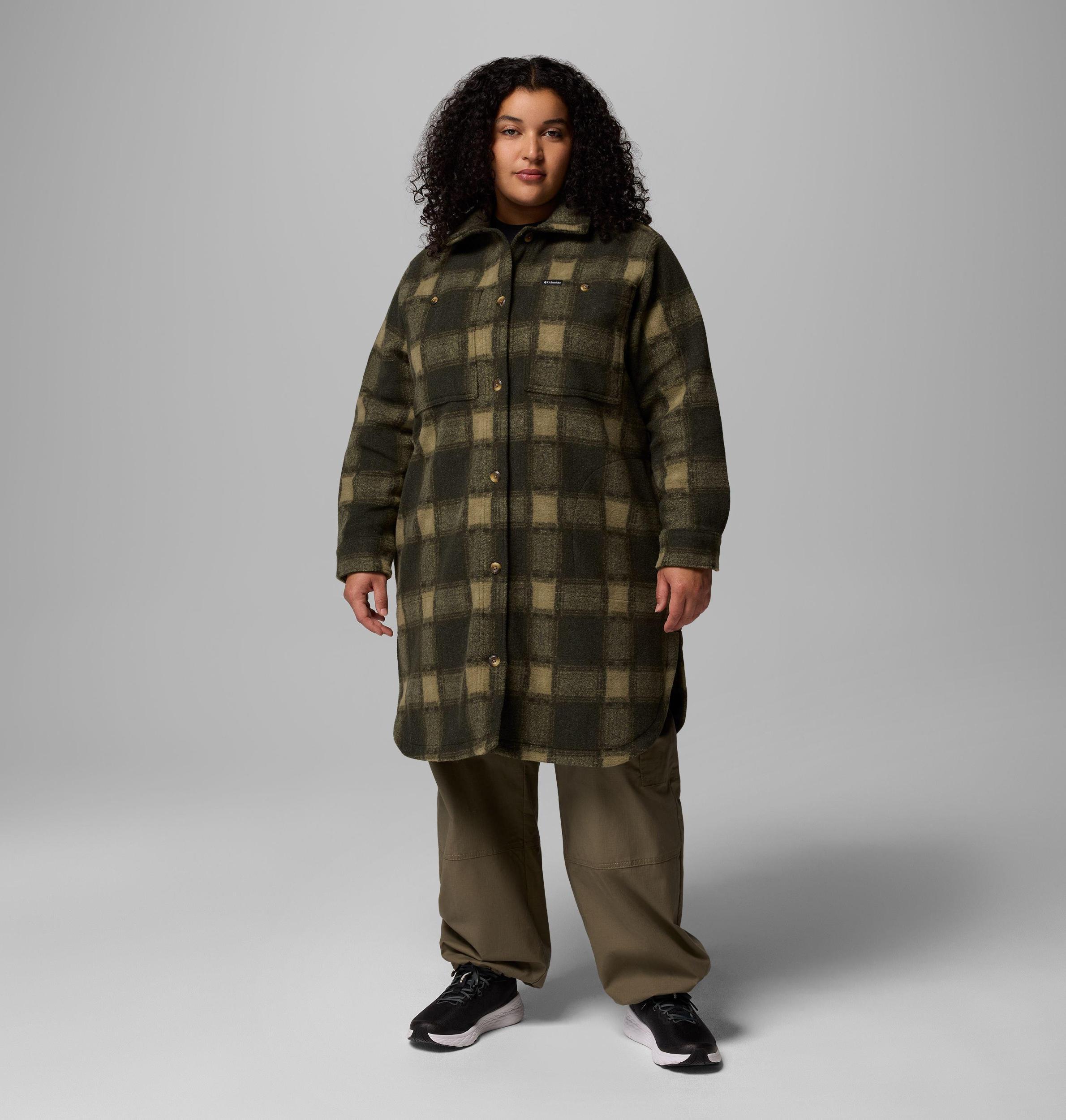 Columbia Womens Wildest Venture Long Fleece Coat - Plus Size- Product Image