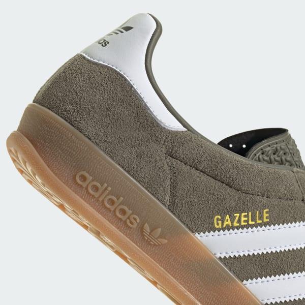 adidas Gazelle Indoor Shoes Olive Strata M 14 / W 15 Unisex Product Image