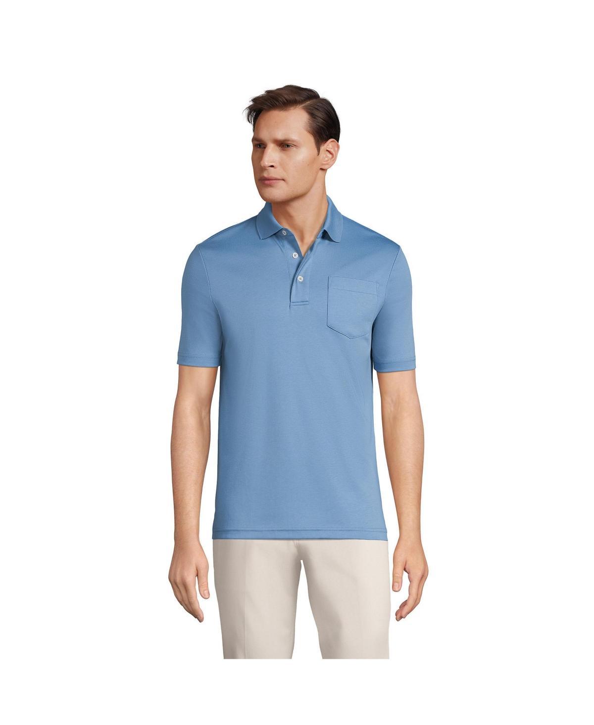 Mens Lands End Super Soft Supima Pocket Polo Product Image