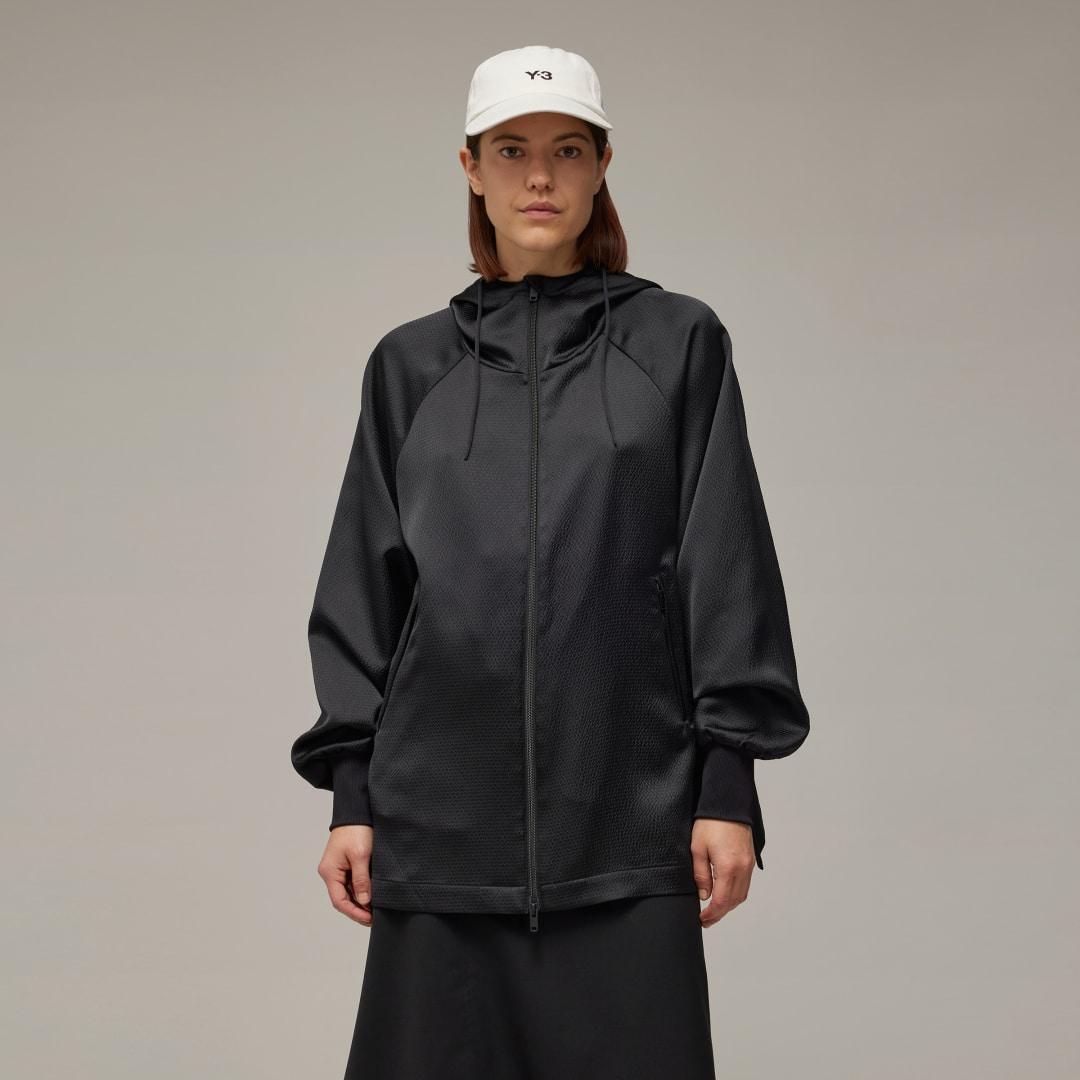 Y-3 Tech Seersucker Zip Hoodie Product Image