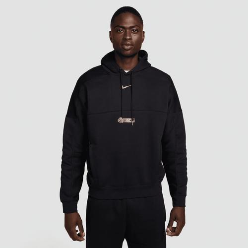 Nike Mens Nike NSW BB Club FTL 50th Anniversary Hoodie - Mens Black/Gold Product Image