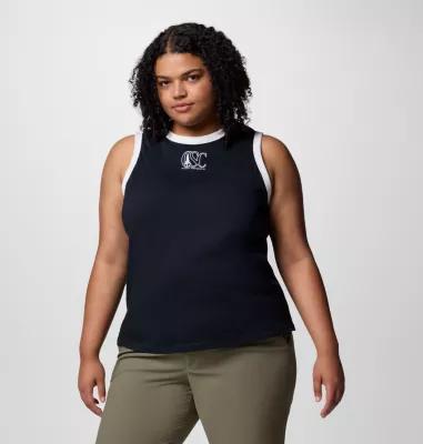 Columbia Womens Rolling Bend Graphic Ringer Tank - Plus Size- Product Image