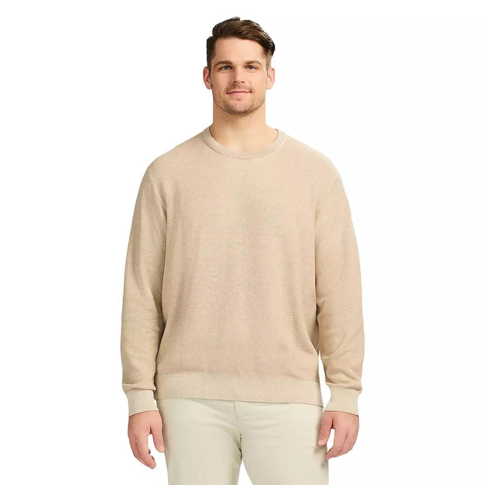 Big & Tall IZOD Honeycomb Crewneck Sweater, Men's, Size: Large Tall, Rock Grey Product Image