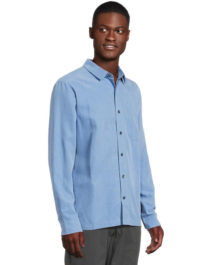 Herringbone Long Sleeve Button Front Shirt Product Image