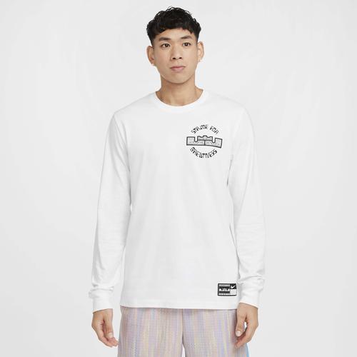Nike Mens LeBron Max90 Long-Sleeve Basketball T-Shirt | HF6191-100 Product Image