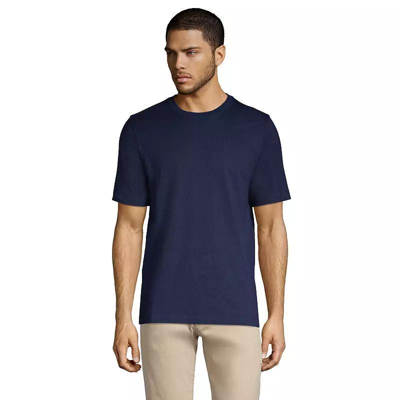 Big & Tall Lands End Super-T Classic-Fit Tee, Mens Radiant Blue Product Image